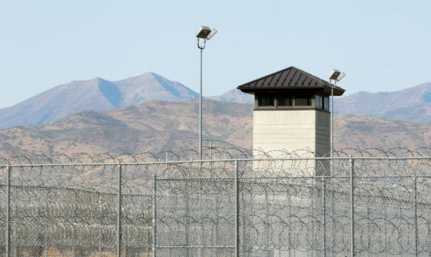 A guard tower at the Utah State Prison on Monday, Sept, 14, 2020.  Scott G Winterton, Deseret News...