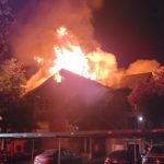 A two-alarm fire in Murray at the Stillwater Apartments displaced around 50 people overnight. (Video: Kelsey Hansen)