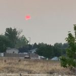 Smoky skies in northern Utah with thunderstorms in southern Utah; flash flooding possible
