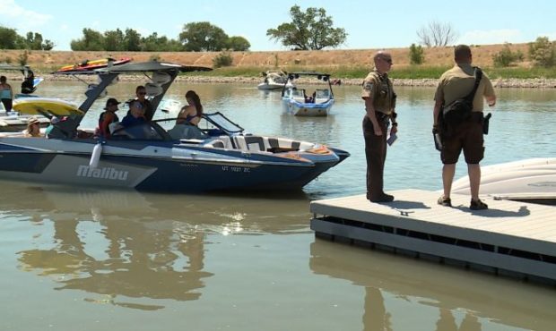 willard bay boaters get safety check from state park rangers...