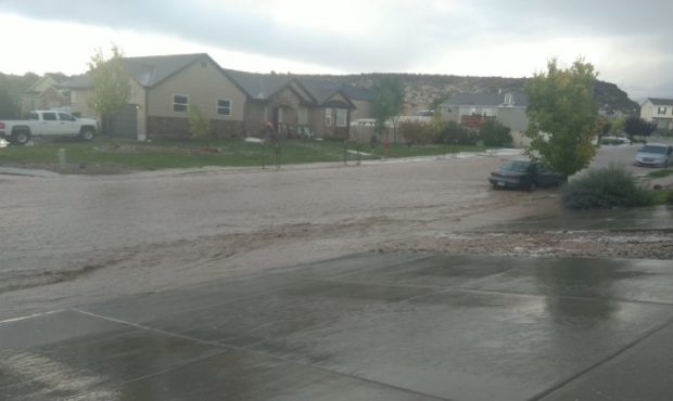 FILE PHOTO: Hail & Flooding in Enoch. (Christina Johansen)...