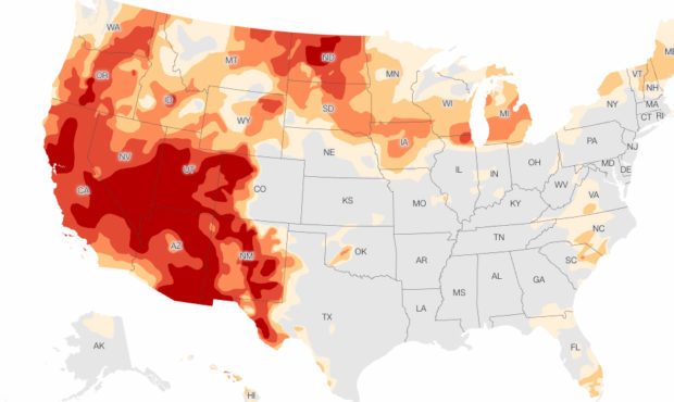 More than 25 percent of the West is in an exceptional drought, which is the most severe category us...