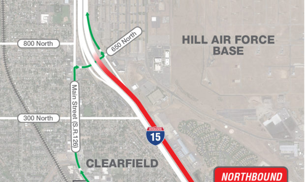 All northbound lanes of I-15 in Clearfield between 700 South and 650 North will close Monday night,...