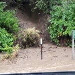 Big Cottonwood Canyon saw rocks and mud force road closures, as Big Cottonwood Creek swelled and the road's shoulders turned into rivers. Photo: Unified Police Department