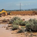 Cedar City officials asked residents to avoid Airport Road on Wednesday after flash flooding ripped through the area and scattered rocks and debris. Photo: Cedar City Corporation