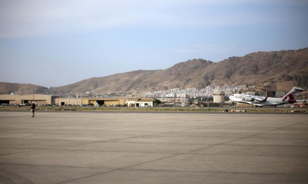 Taliban will allow 200 people, including Americans, to fly out of Kabul airport. In this file image...