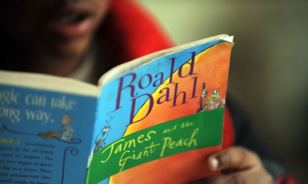 WASHINGTON, D.C., JANUARY 11, 2010. Nine-year-old Anthony Andrade reads Roald Dahl's 'The Giant Pea...