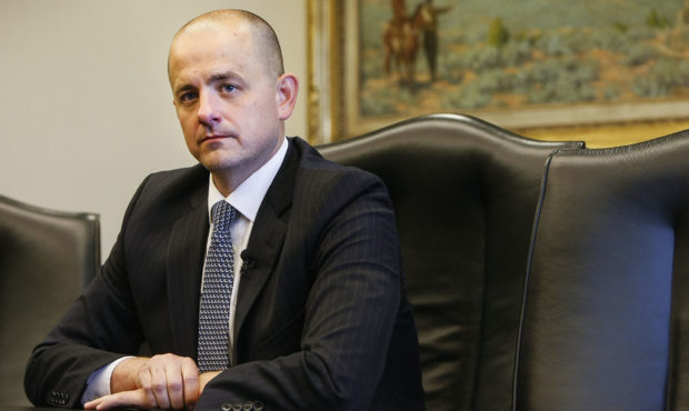 FILE - This Aug. 10, 2016, file photo, Evan McMullin speaks during an interview in Salt Lake City. ...