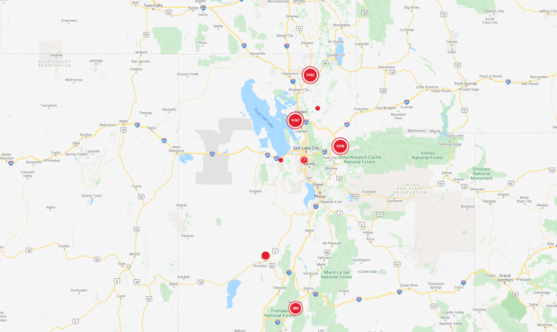 Rocky Mountain Power Outage Map Tuesday October 12, 2021...