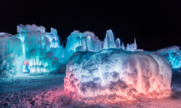Ice Fortress from Midvale Ice Castles, photographed by Viraj Nager...