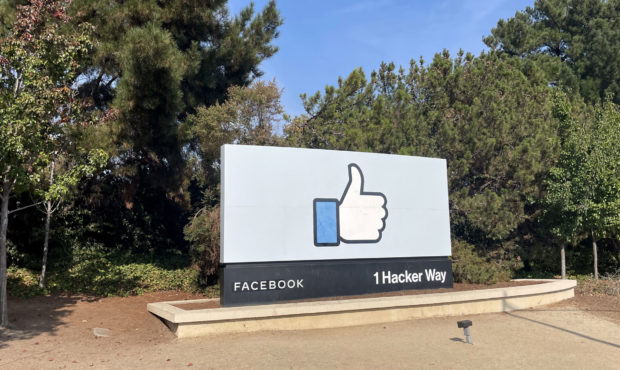 MENLO PARK, CA - OCTOBER 4: Famous Facebook sign is seen in Menlo Park of California, United States...