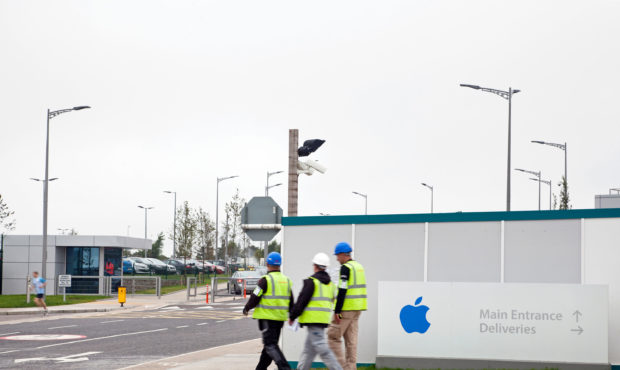 The entrance to Apple's European Headquarters in Cork in the city of Cork, Ireland, on September 06...