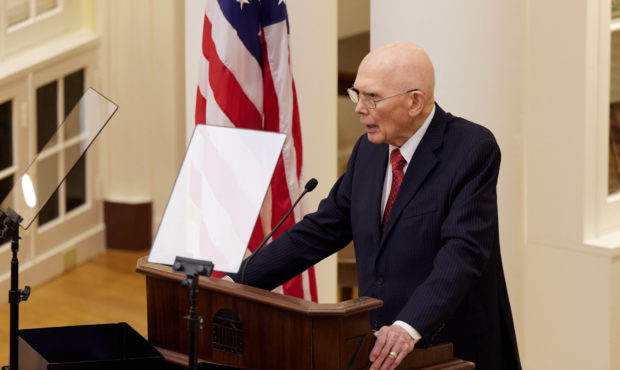 President Dallin H. Oaks, first counselor in the First Presidency of The Church of Jesus Christ of ...