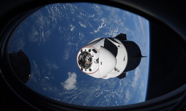 FILE - In this April 24, 2021 file photo made available by NASA, the SpaceX Crew Dragon capsule app...