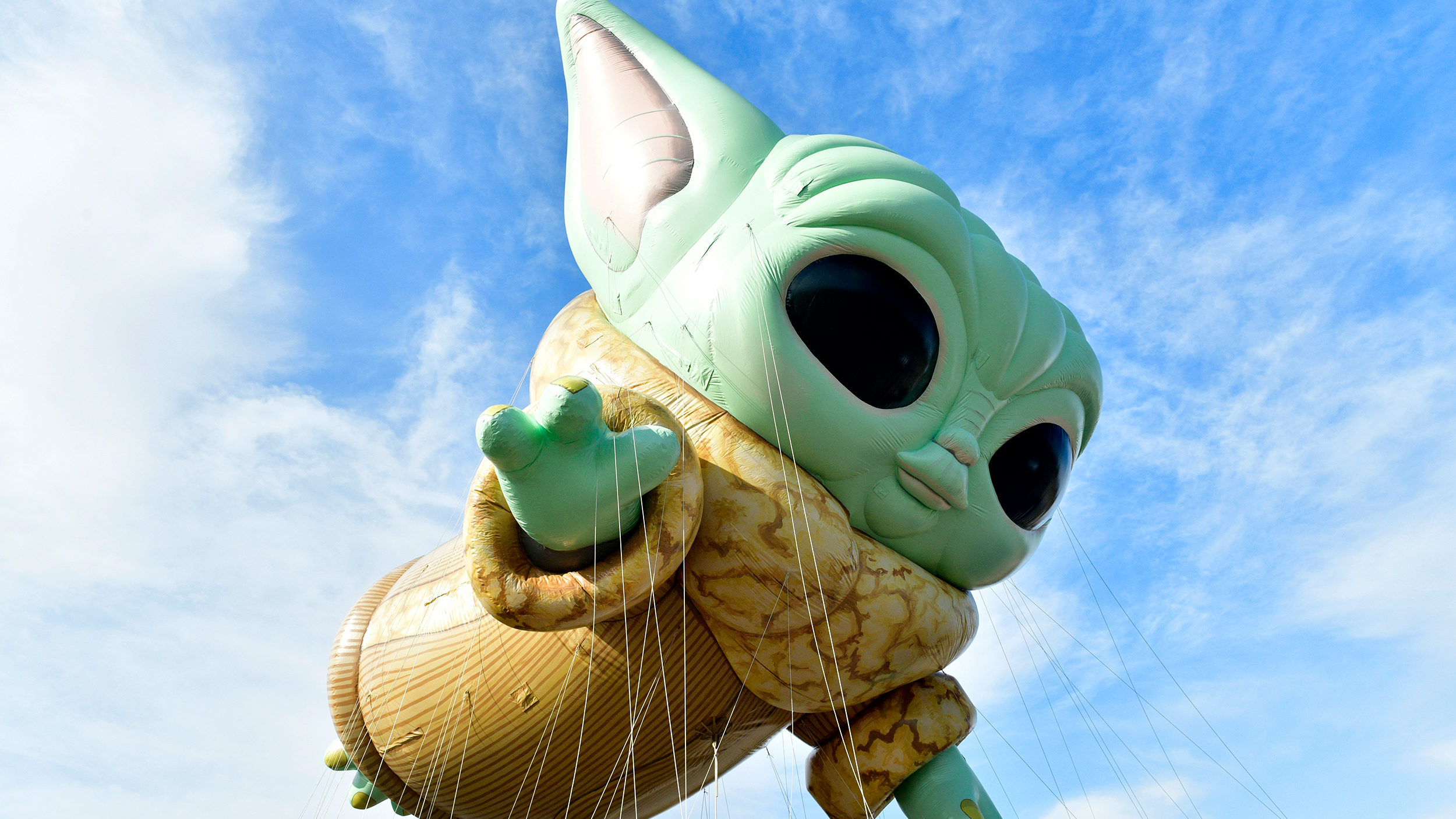 NEW YORK, NEW YORK - NOVEMBER 13: Macy's unveils new giant character balloons for the 95th Annual M...