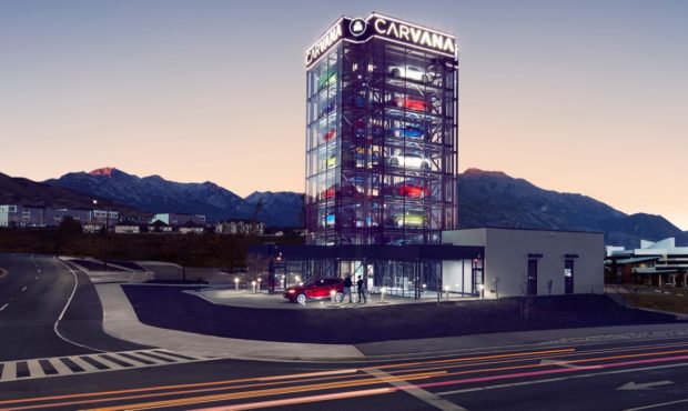 carvana car vending machine debuts in Utah...