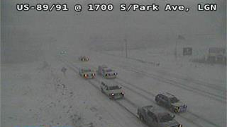 Drivers in northern Utah experienced snow-covered roads on Monday afternoon.
Photo credit: UDOT...