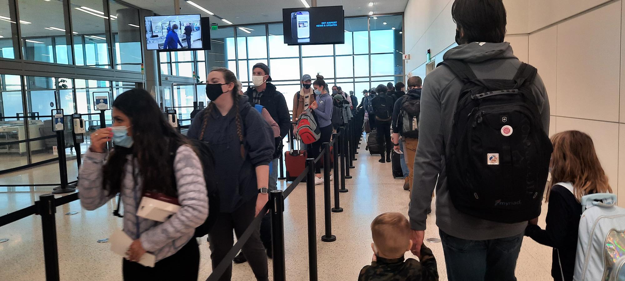 Travelers should expect crowds this holiday season at the Salt Lake International Airport.
(Photo: ...
