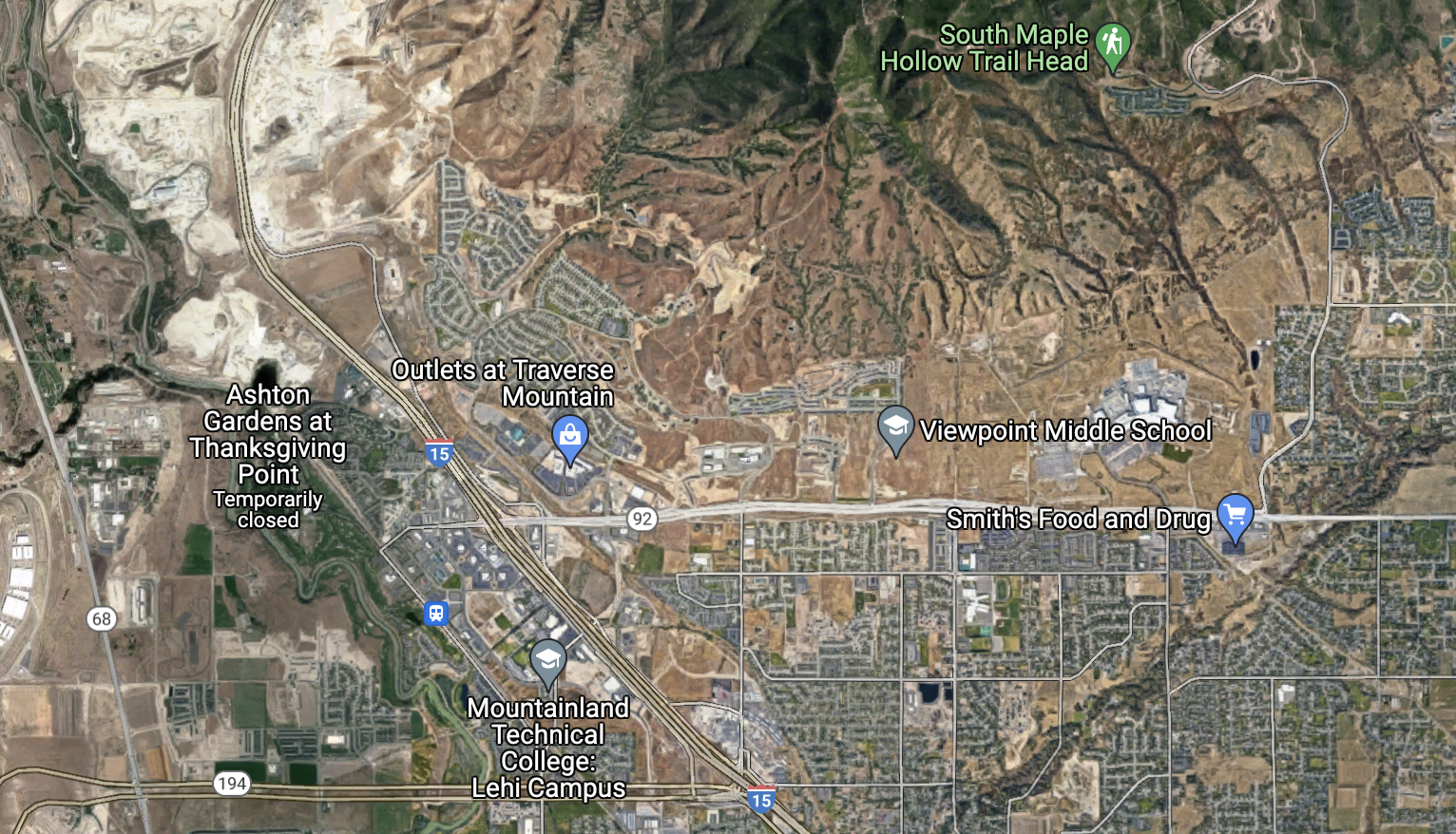 I-15 to be closed in lehi for repairs as seen on map...