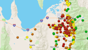 air quality index map red dots inversion