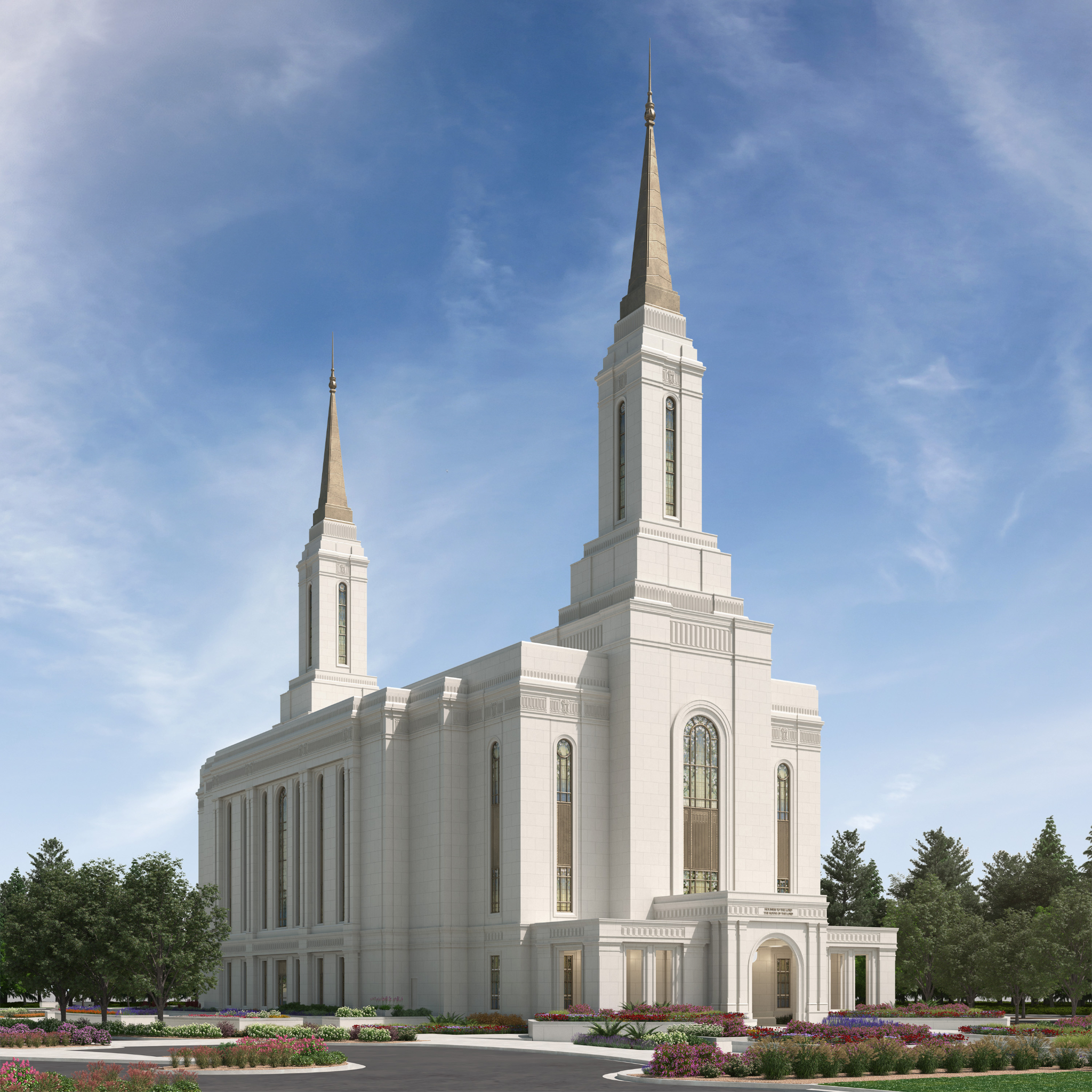 The Church of Jesus Christ of Latter-day Saints announced groundbreaking dates Monday for the Lindo...