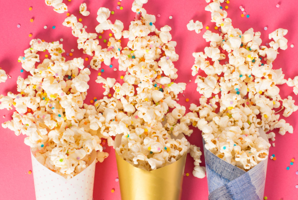 A picture of delicious Confetti Corn popcorn. 