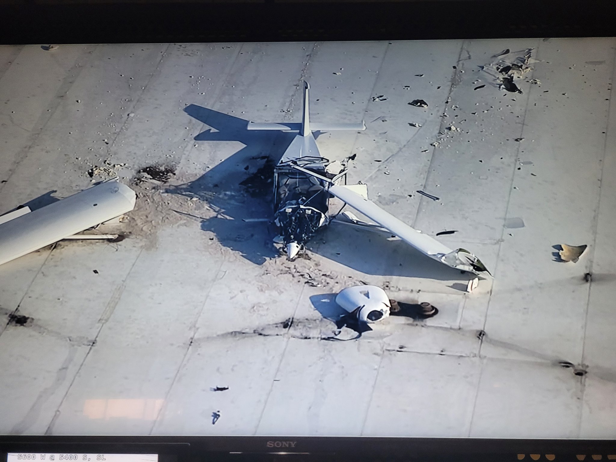 A plane crashes into the roof of a building in Spanish Fork....