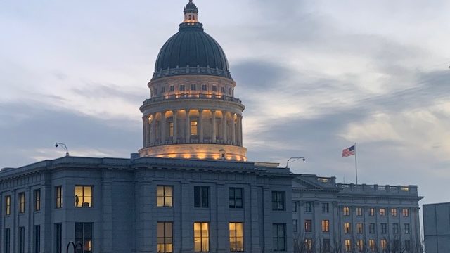 Utah capitol shown, 2024 legislative session kicks off tomorrow...
