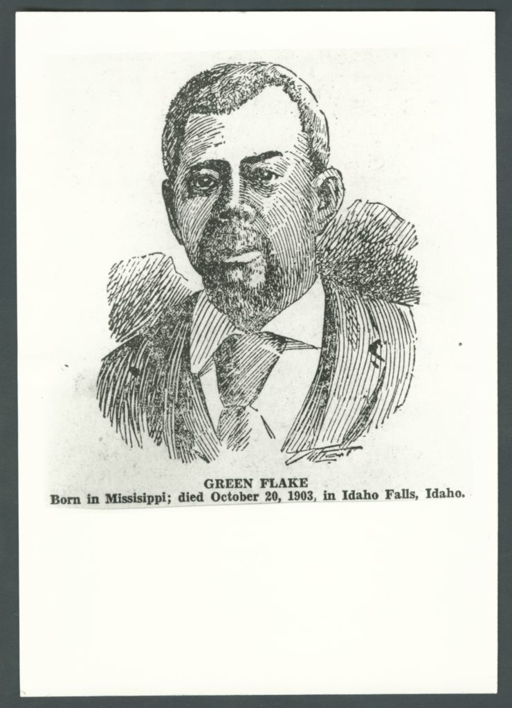 An undated sketch of Green Flake. Photo Credit: Church History Catalog.