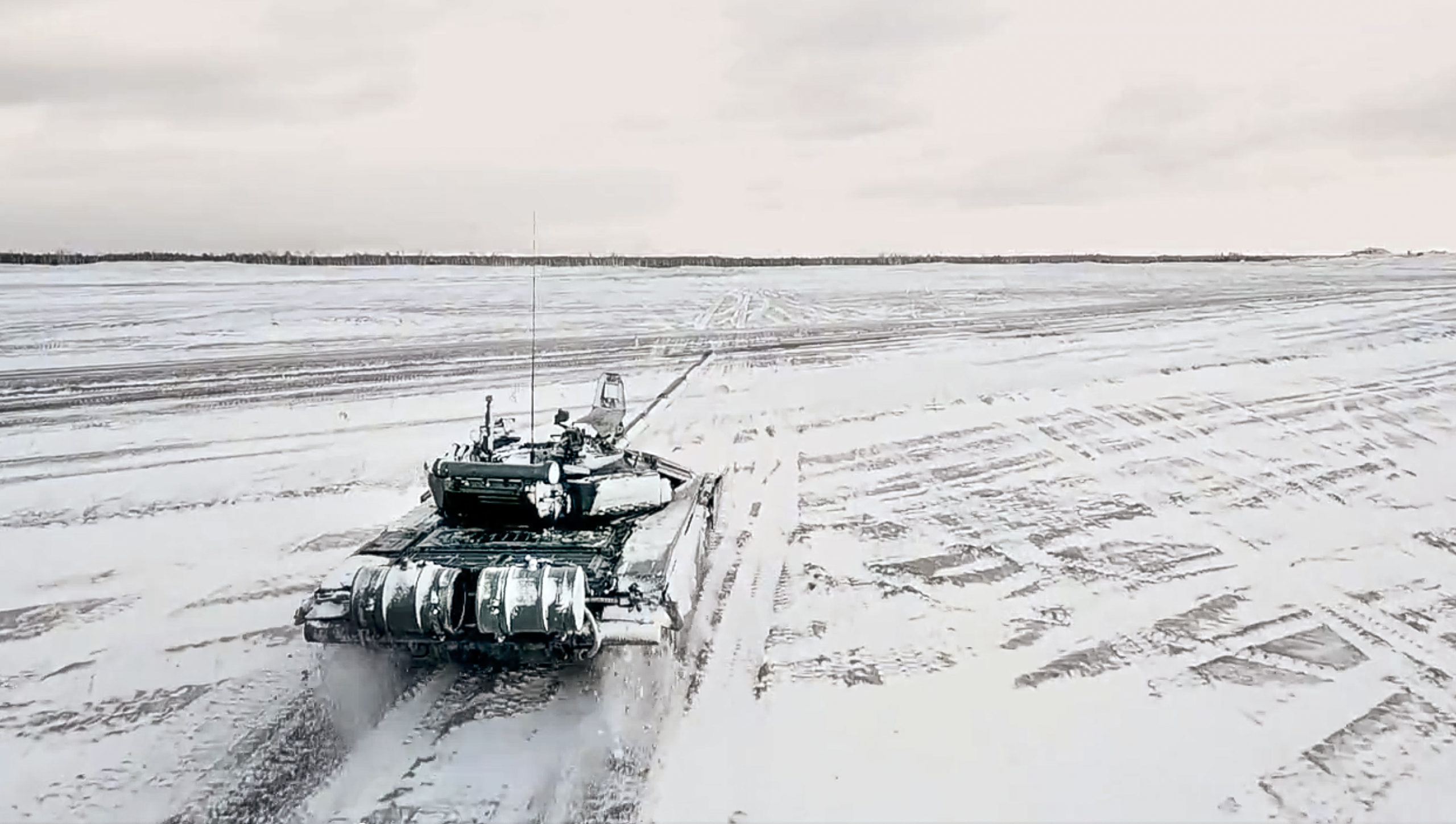 In this photo taken from video and released by the Russian Defense Ministry Press Service on Wednes...