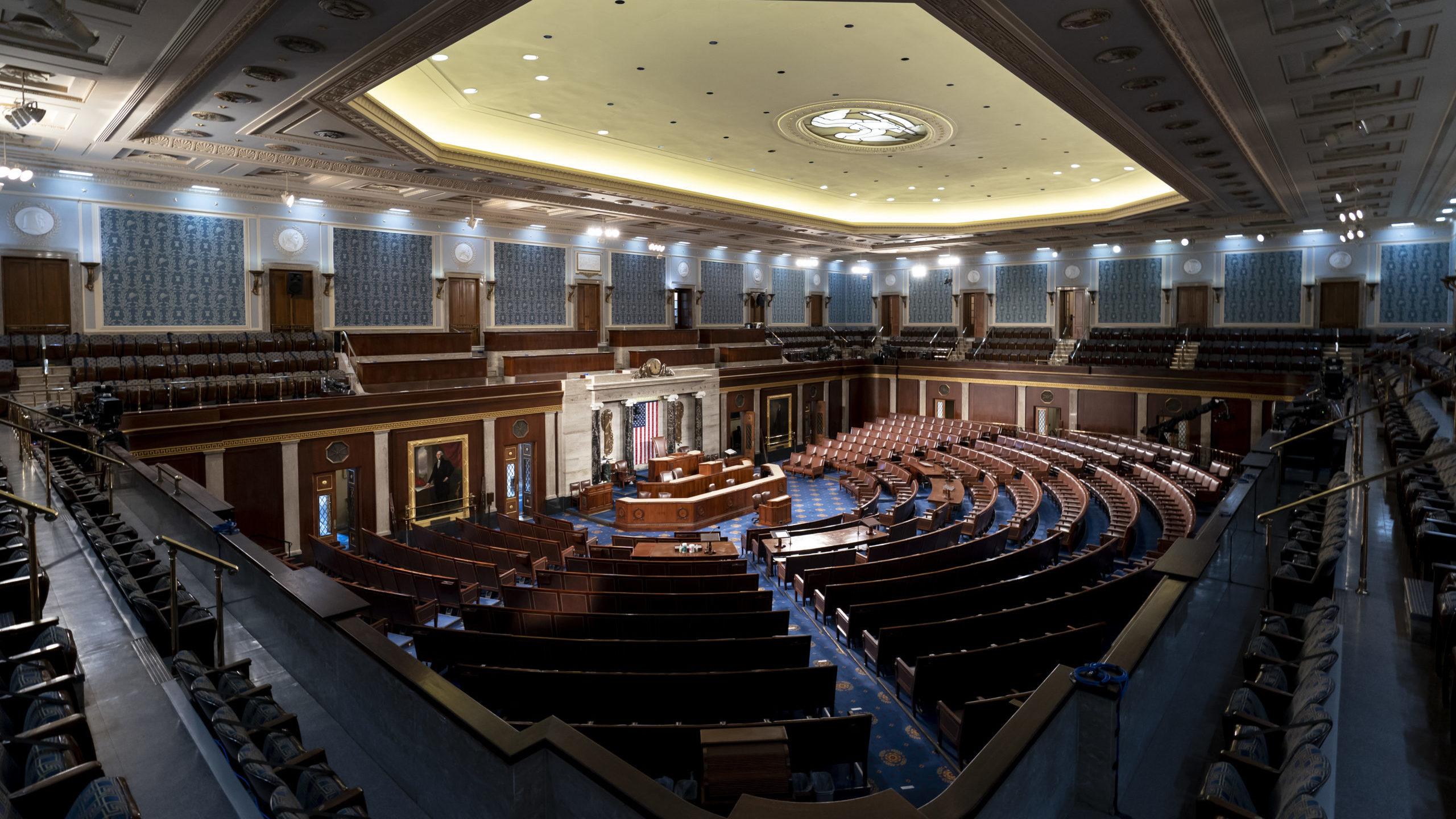 The chamber of the House of Representatives is seen at the Capitol in Washington, Monday, Feb. 28, ...