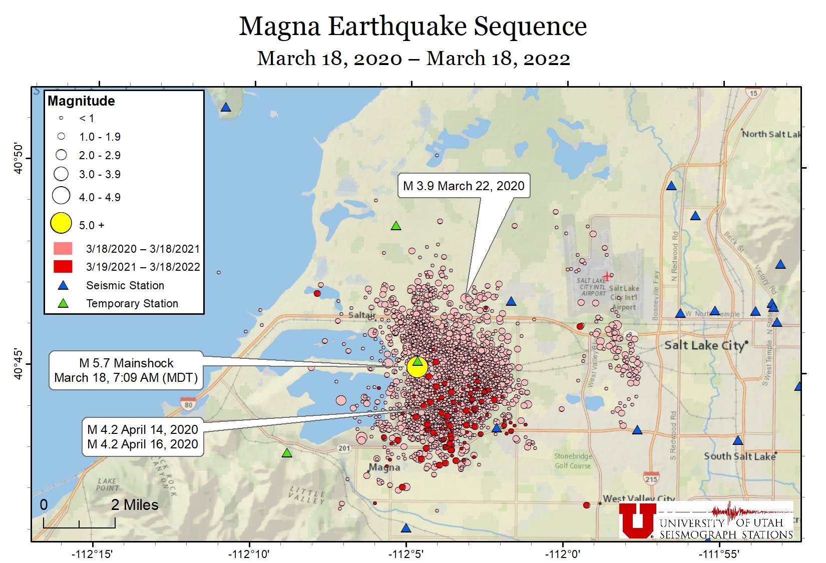 magna earthquake sequence...