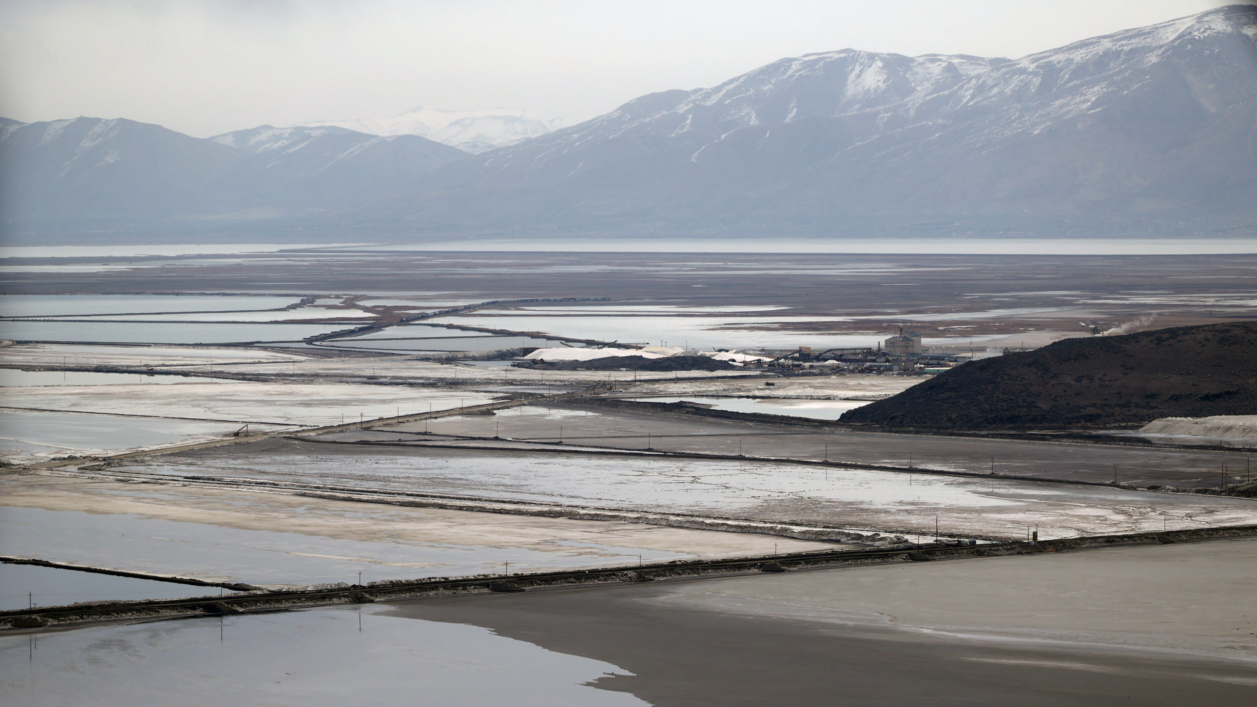 The Great Salt Lake as seen on Tuesday, Feb. 15, 2022...