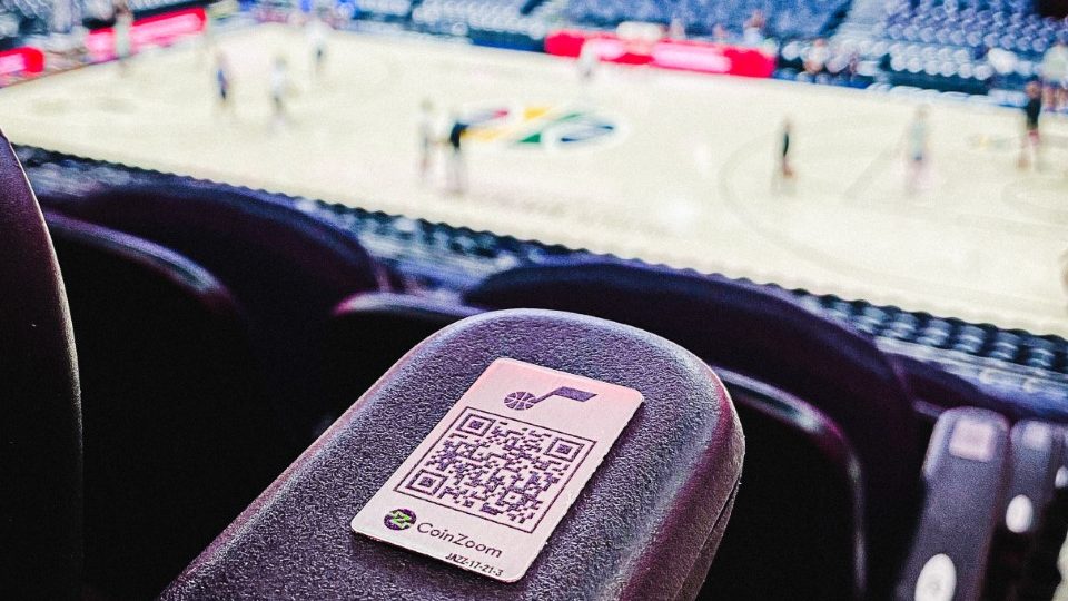 Photo of new tags installed by Digital Seat Media for Utah Jazz home games...