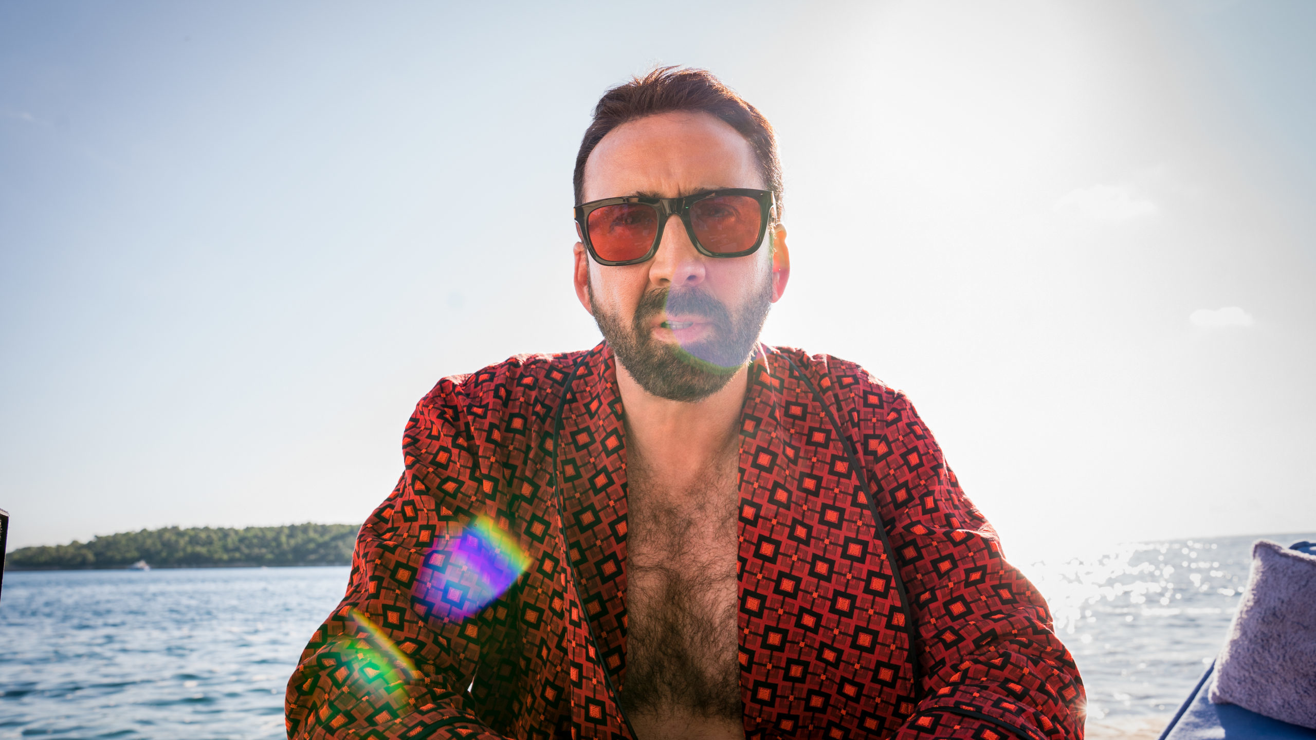 Nicolas Cage as “Nick Cage” contemplates his career in Mallorca, Spain in “The Unbearable Wei...