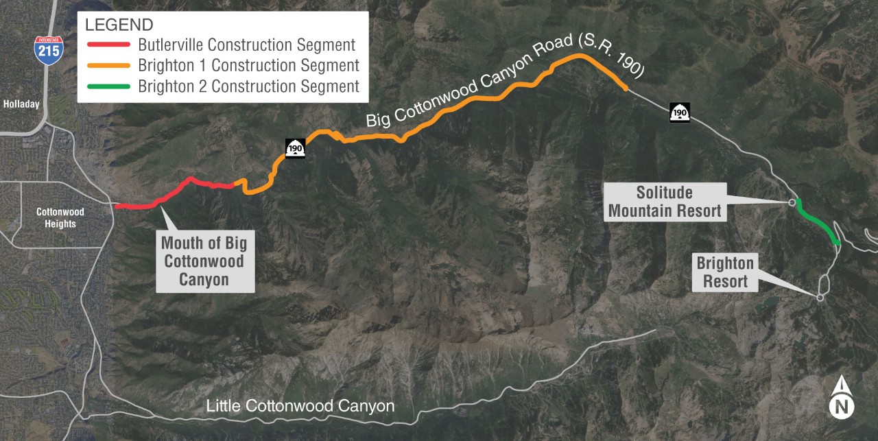 A construction map by Rocky Mountain Power...
