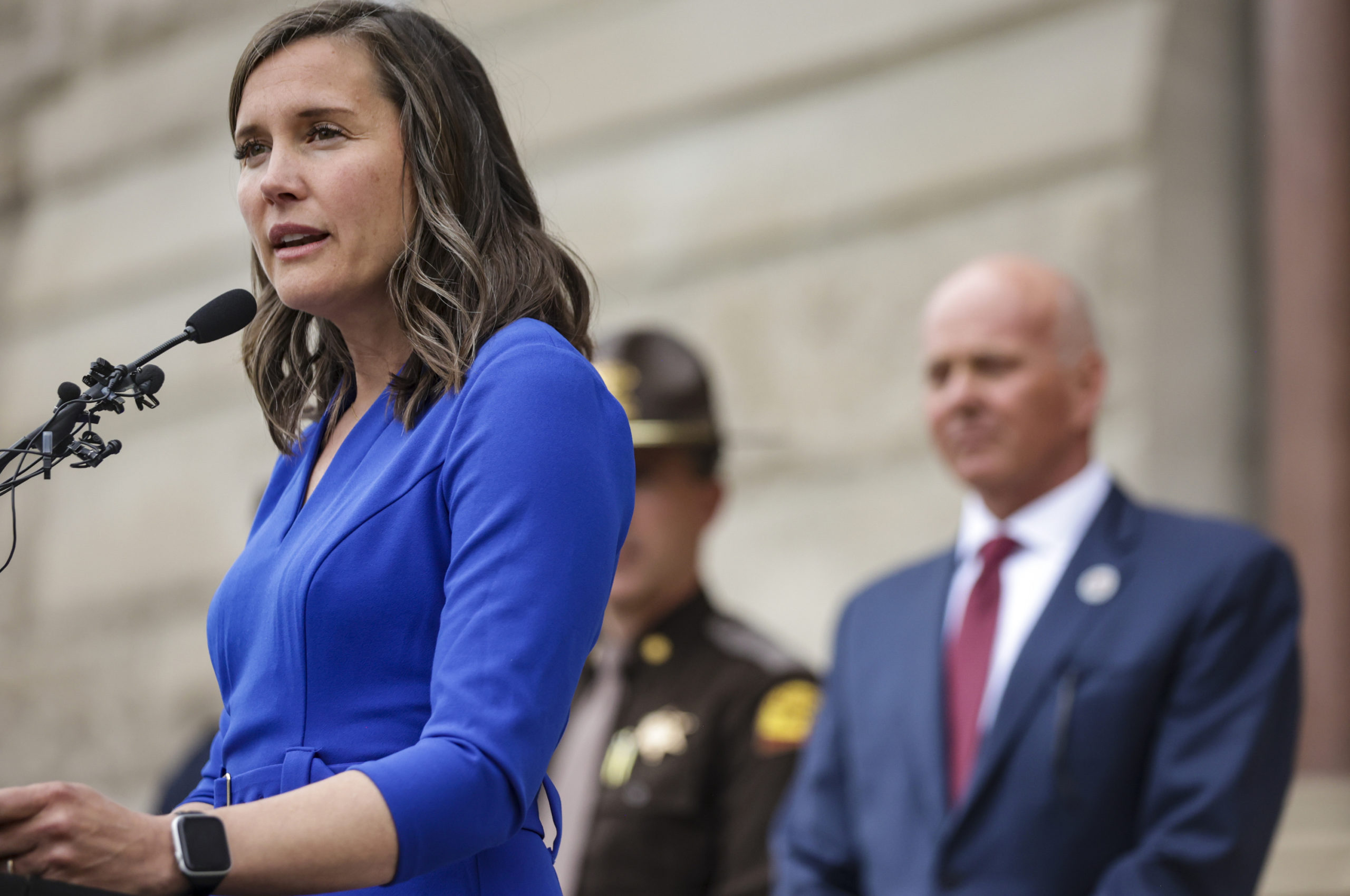 Salt Lake City Mayor Erin Mendenhall urges Utahns to drive with caution after a recent increase in ...