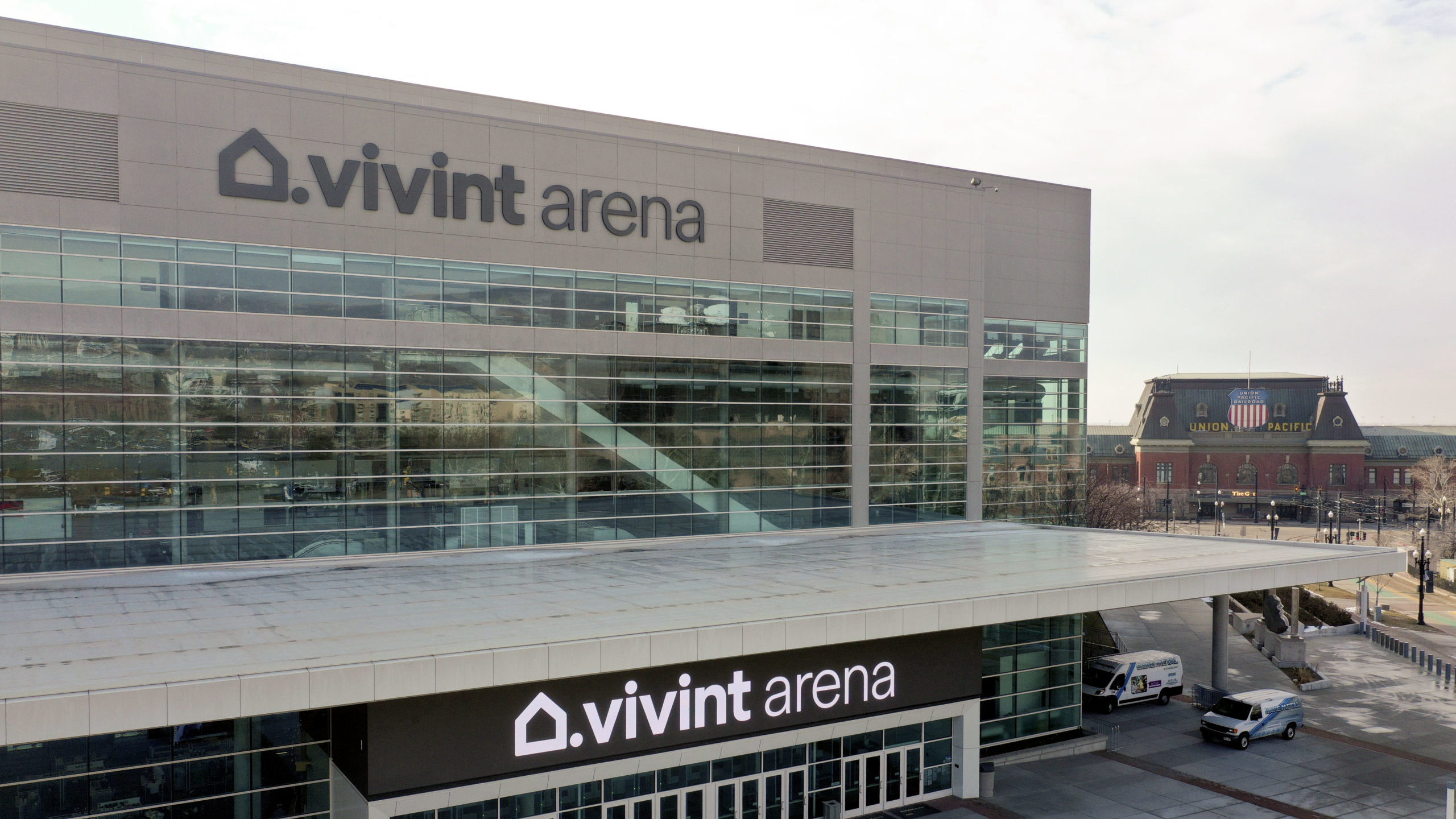 The Vivint Arena...