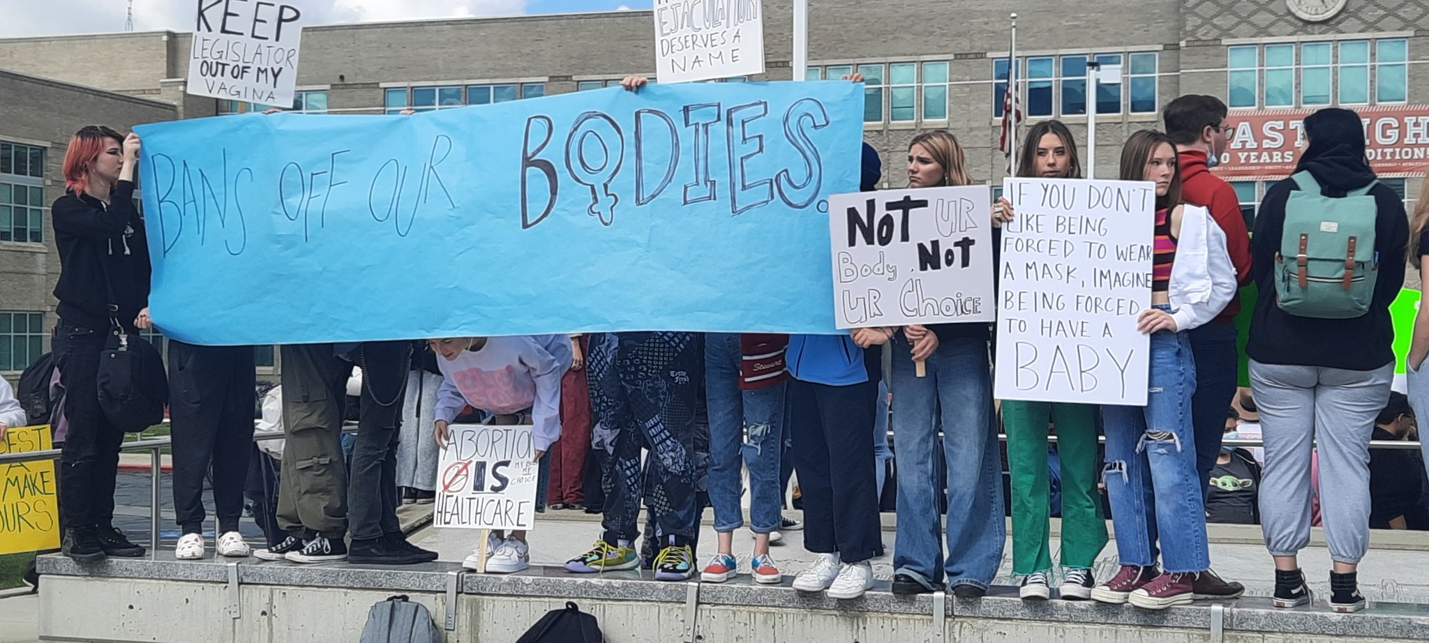 East High School students took part in a walkout to protest the overturning of Roe V. Wade.
Photo: ...