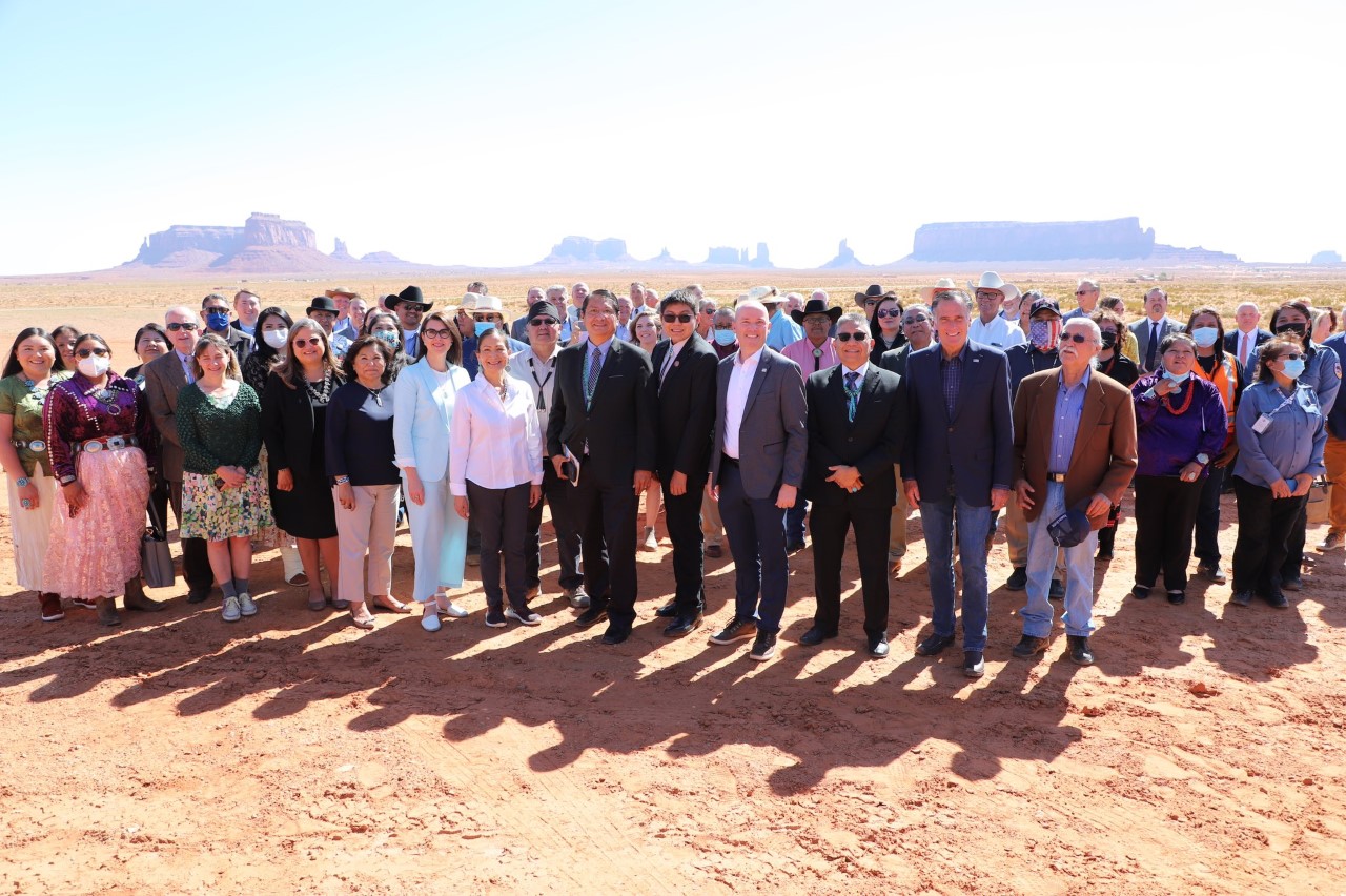 Navajo Nation officials along with Utah and federal officials attended the signing....