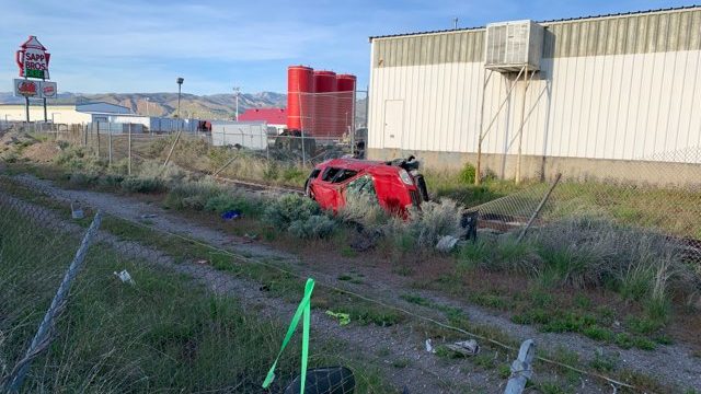 A single-car rollover Friday evening claimed the life of a woman on I-215W northbound at the Califo...