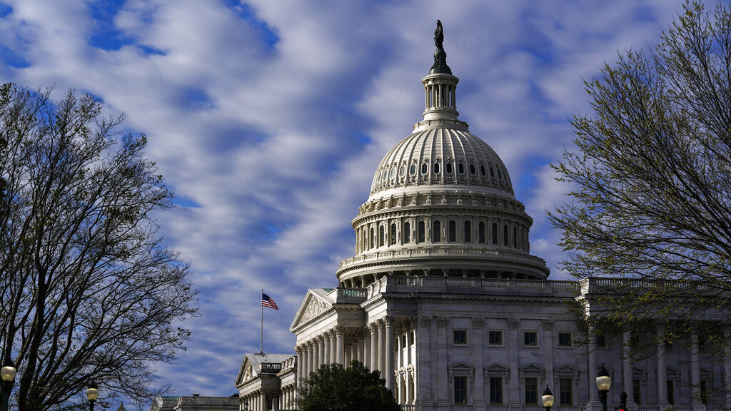 FILE - The Capitol is seen in Washington, early Friday, April 1, 2022. (AP Photo/J. Scott Applewhit...