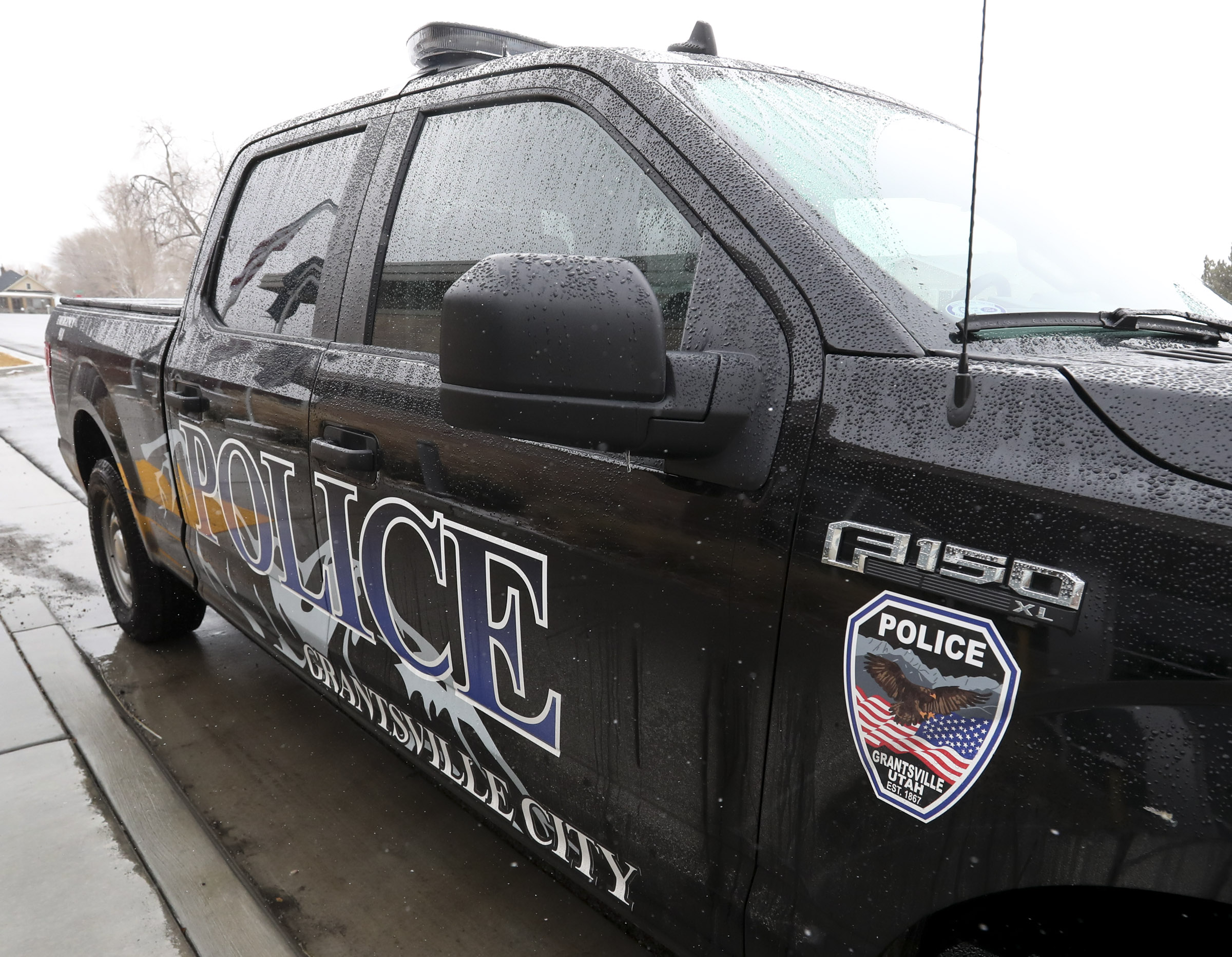 FILE: A Grantsville police vehicle is pictured in Grantsville on Monday, Dec. 28, 2020....