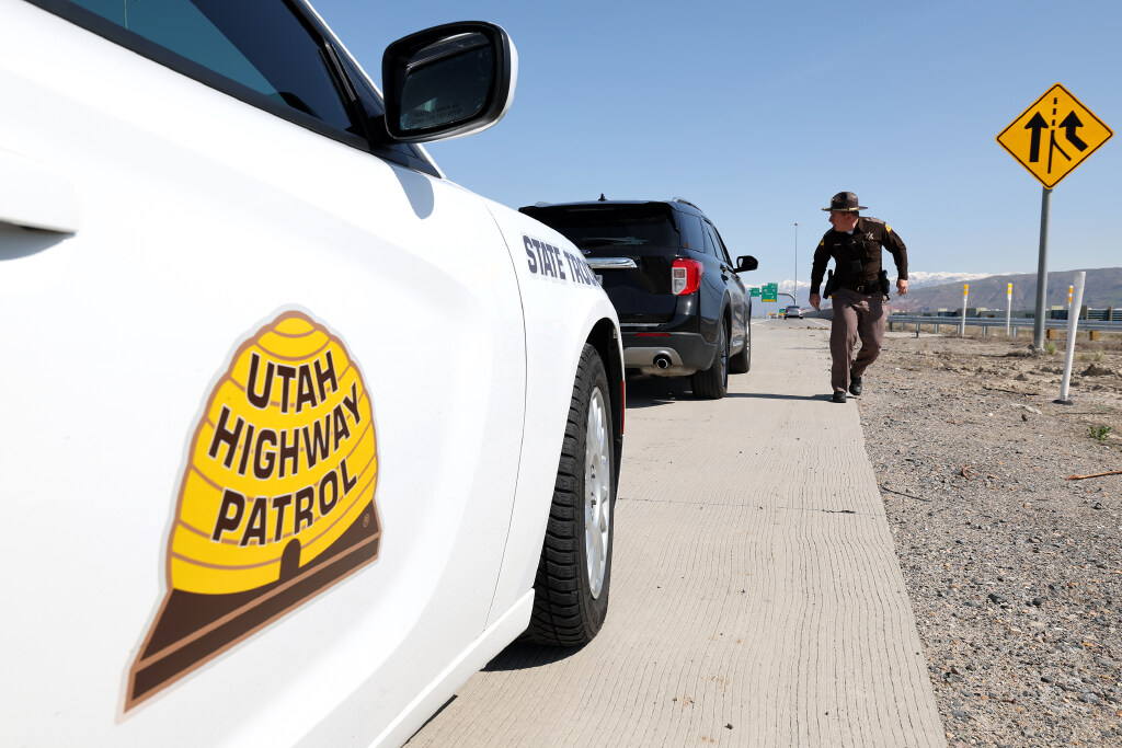 Utah Highway Patrol car. UHP just responded to a Cedar City crash Wednesday....