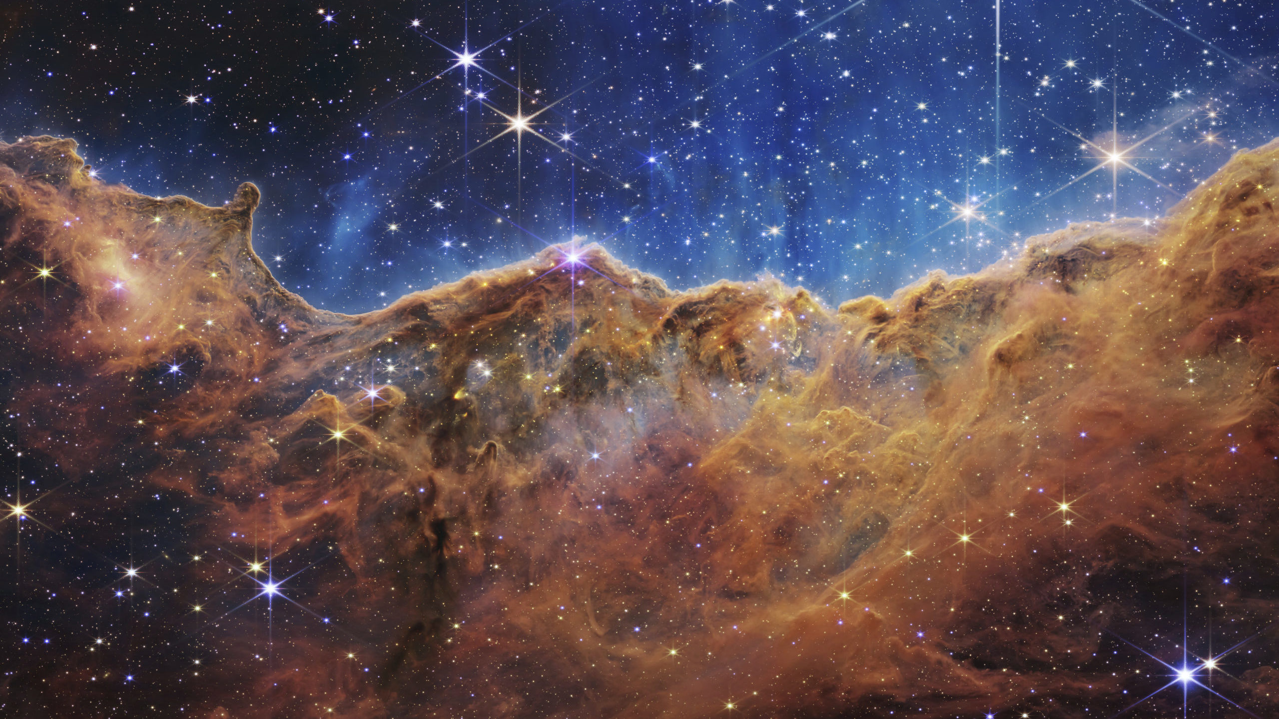 One of the new NASA photos, shows the Carina Nebula...