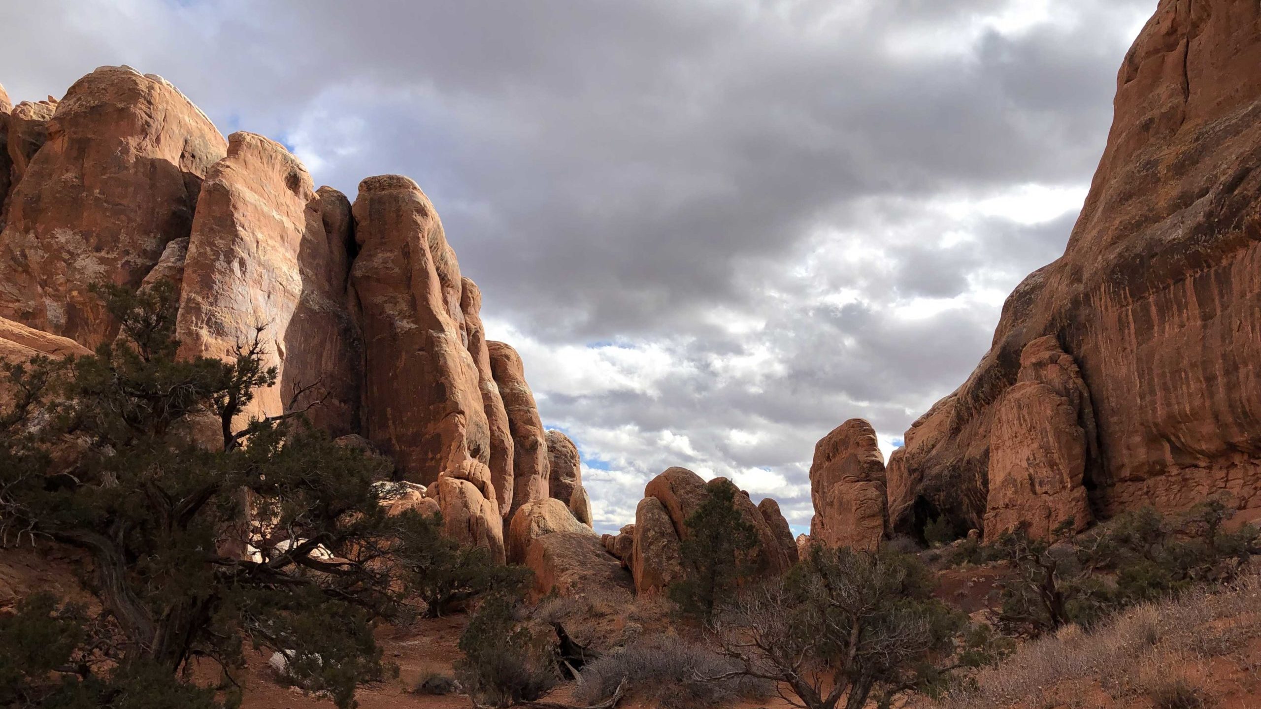 A rock formation at Arches National Park is pictured. Flash flood risk in Arches is high....