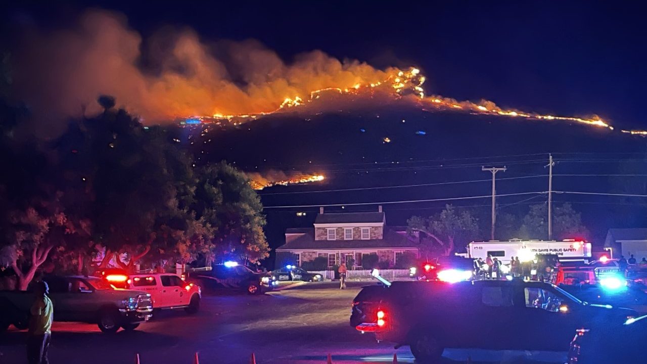 The Deuel Creek Fire started on the hillside above Centerville late Sunday night....