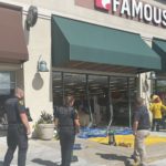 Vehicle crashes into Famous Footwear, leaving four injured