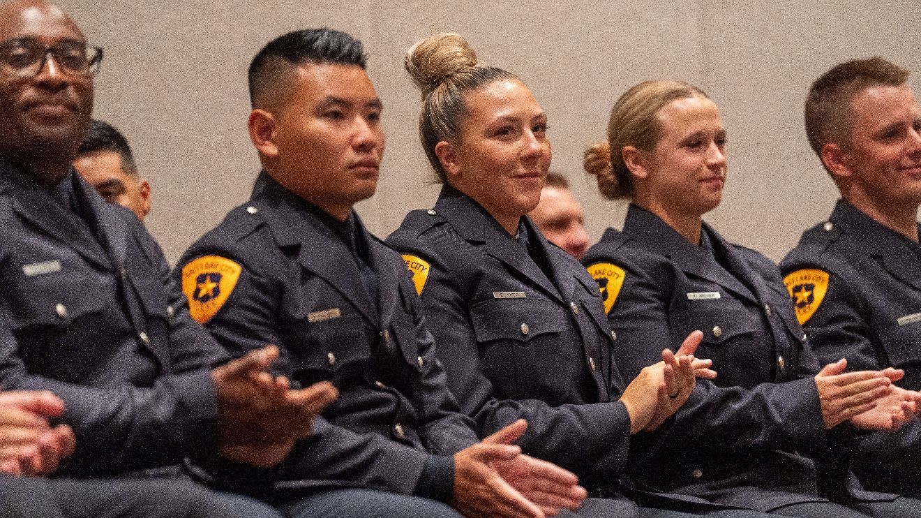 Salt Lake City Police announced Thursday 21 new officers have graduated from the SLCPD Police Acade...
