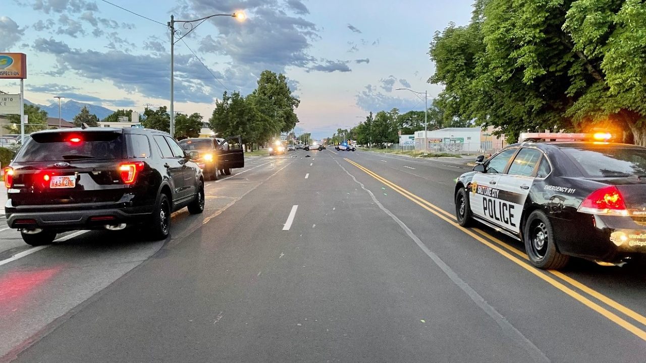 Image from the scene of the shooting on South Major street in Salt Lake City (Photo courtesy of SLC...